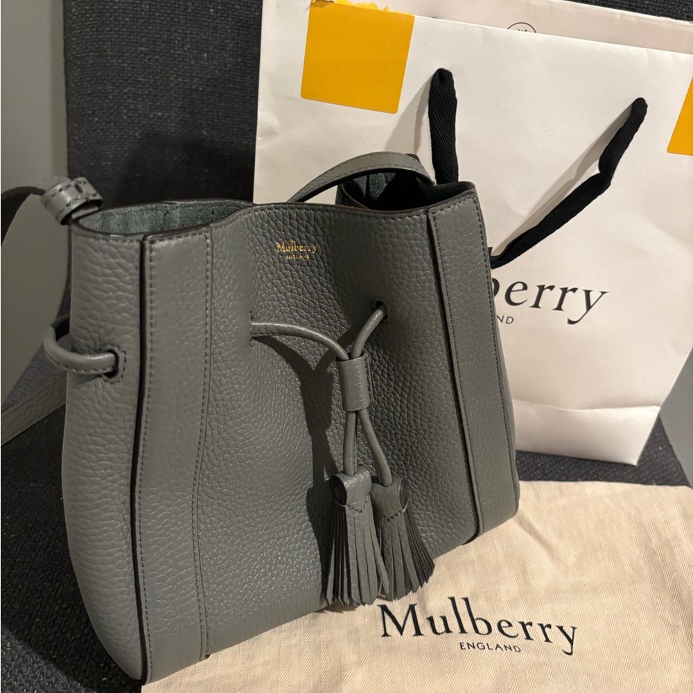 Mulberry Millie Mini Gray Heavy Grain Leather Women's Bag